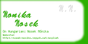 monika nosek business card